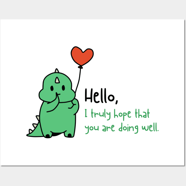 CUTE DINO Wall Art by tzolotov